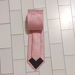 JF J. Ferrar Men Neck Tie Floral Print  57"X2.6" Pink